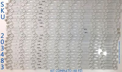 KIT DE LED'S PARA TV SAMSUNG (48 PIEZAS) / NUMERO DE PARTE BN96-48107A / L1 Q70 H2 FAM S5(2) R1.2 SBQ 100 LM41-00731A / 48107A / PANEL CY-TR082FLLV2H / MODELOS QN82Q7DRHFXZA / QN82Q70RAFXZA FA01